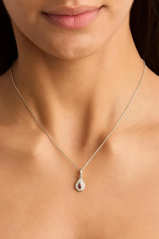 BY CHARLOTTE - WITH LOVE BIRTHSTONE PENDANTS - SILVER