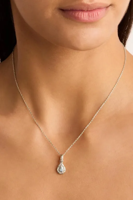 BY CHARLOTTE - WITH LOVE BIRTHSTONE PENDANTS - SILVER