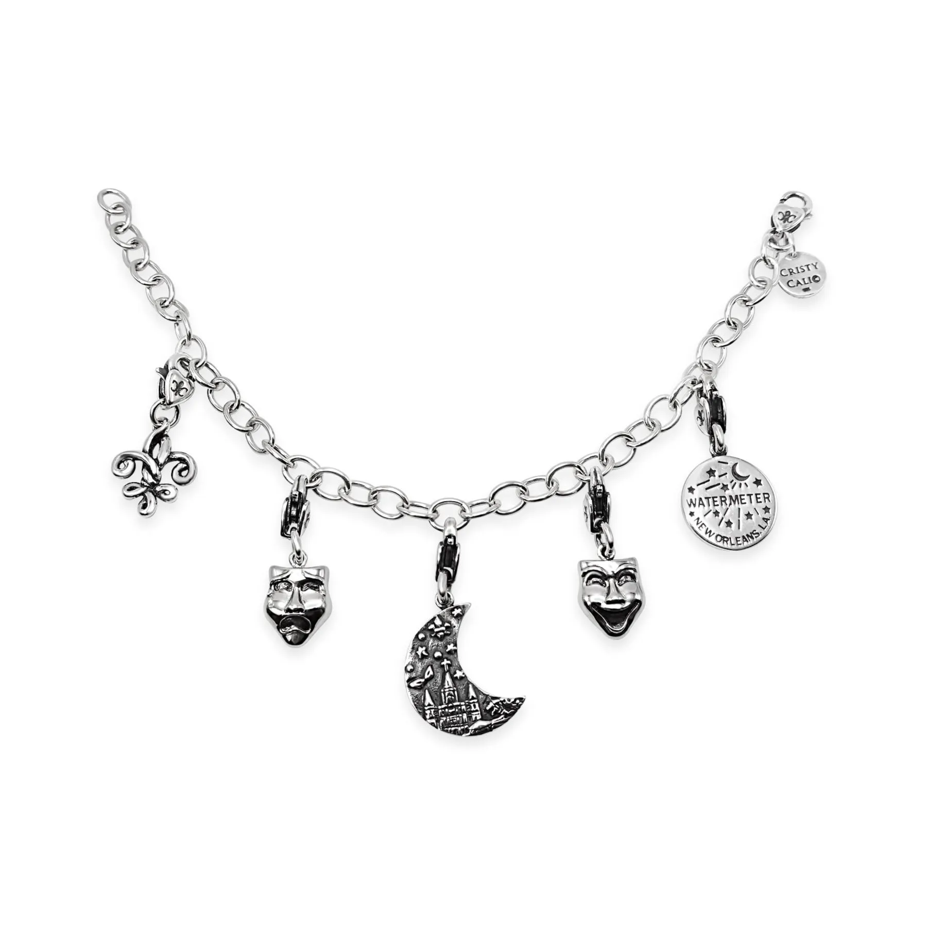 Cali Oval Link Charm Bracelet or Anklet