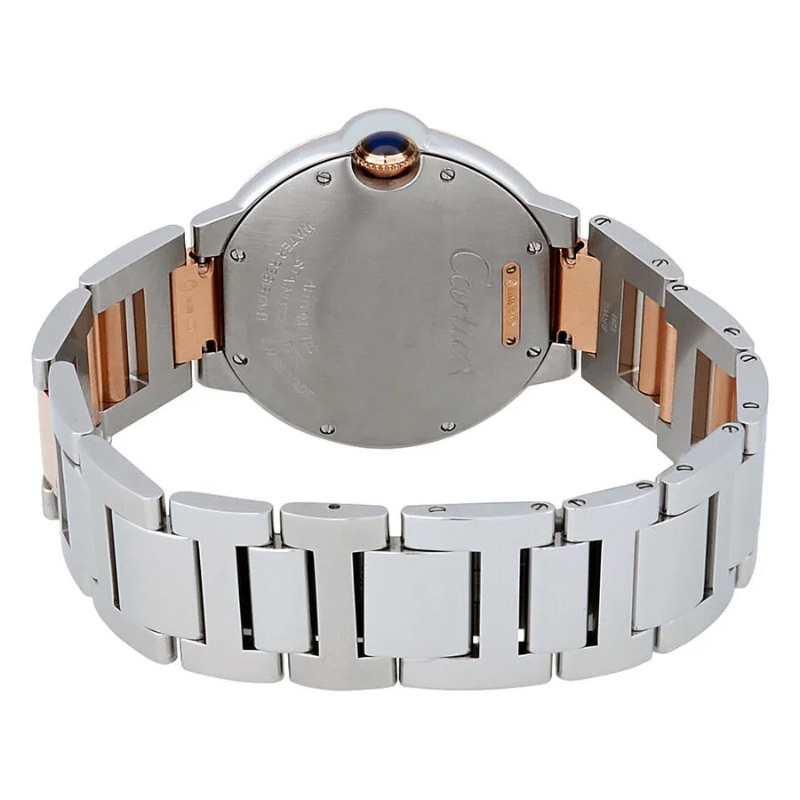 Cartier Ballon Bleu De Cartier Silvered Flinque Guilloche Dial Automatic Ladies Watch W2BB0003