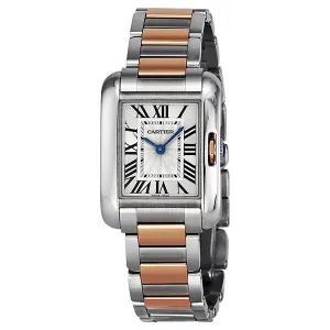 Cartier Tank Anglaise Small Silver Dial Ladies Watch W5310036