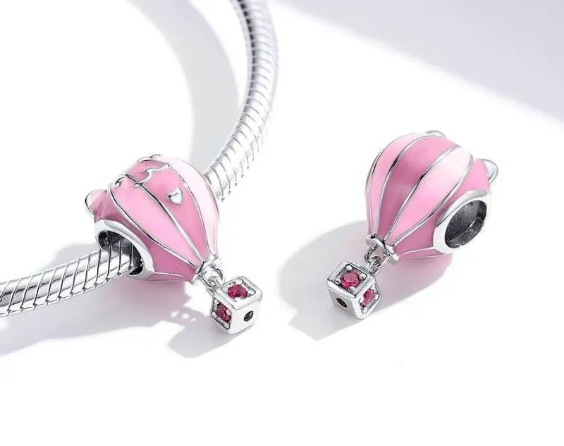 Cat Hot Air Balloon Charm