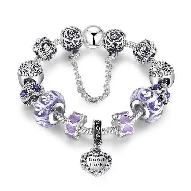 Charm Bracelet with Heart Pendant