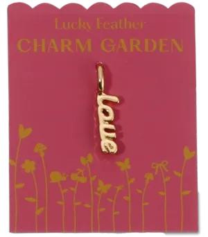 Charm Garden 'Love' Script Charm by Lucky Feather