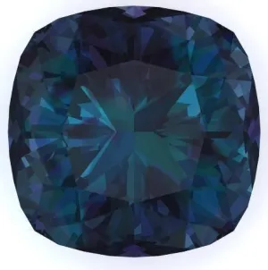Chatham Lab-Grown Cushion Alexandrite Stone Size
