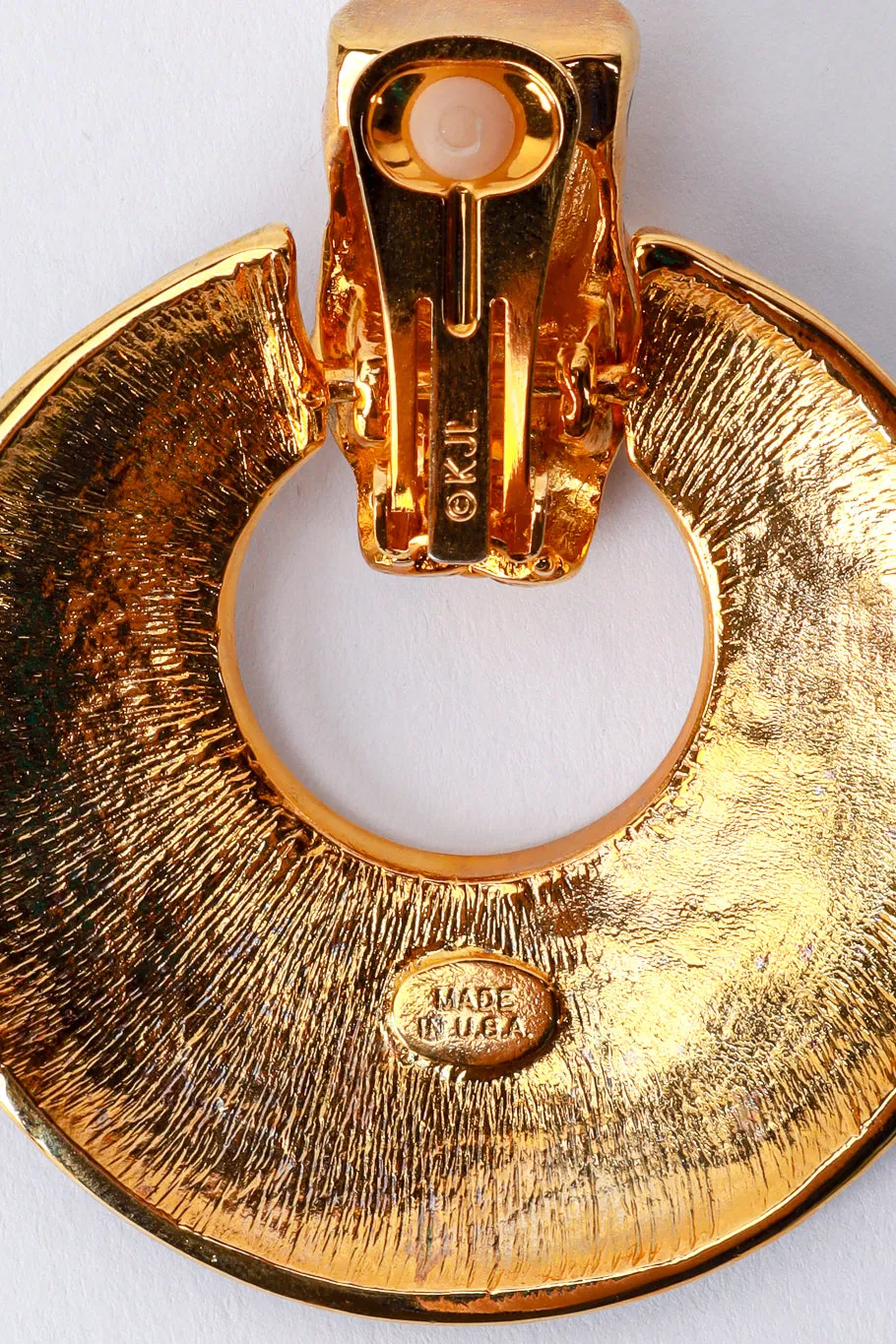 Cheetah Door Knocker Hoop Earrings