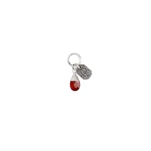 Clarity Signature Attraction Charm in Garnet
