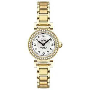 Coach Madison Gold Stainless Steel White Dial Quartz Watch for Ladies - 14502403