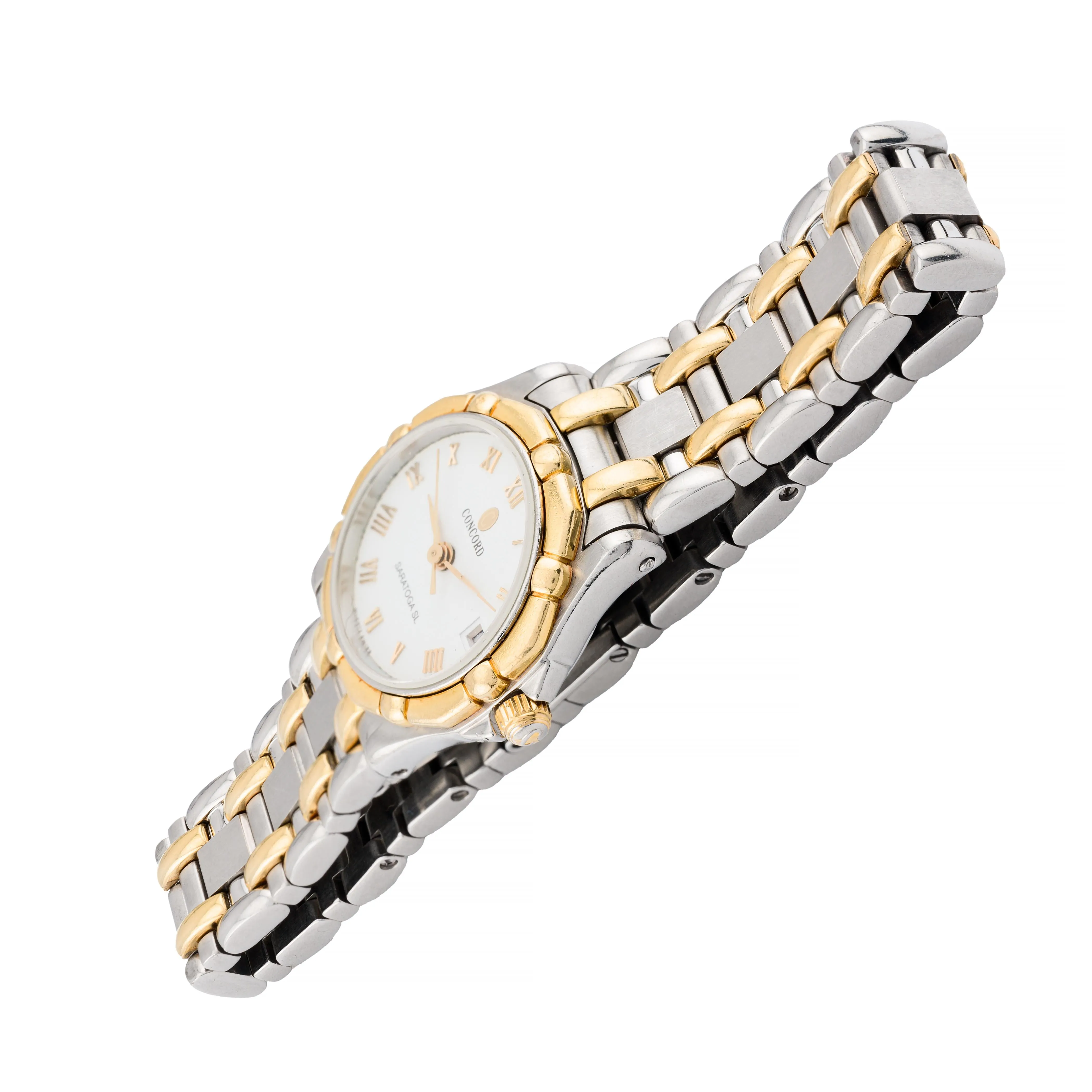 Concord Saratoga SL 18 Karat Gold & Stainless Steel Ladies Wrist Watch