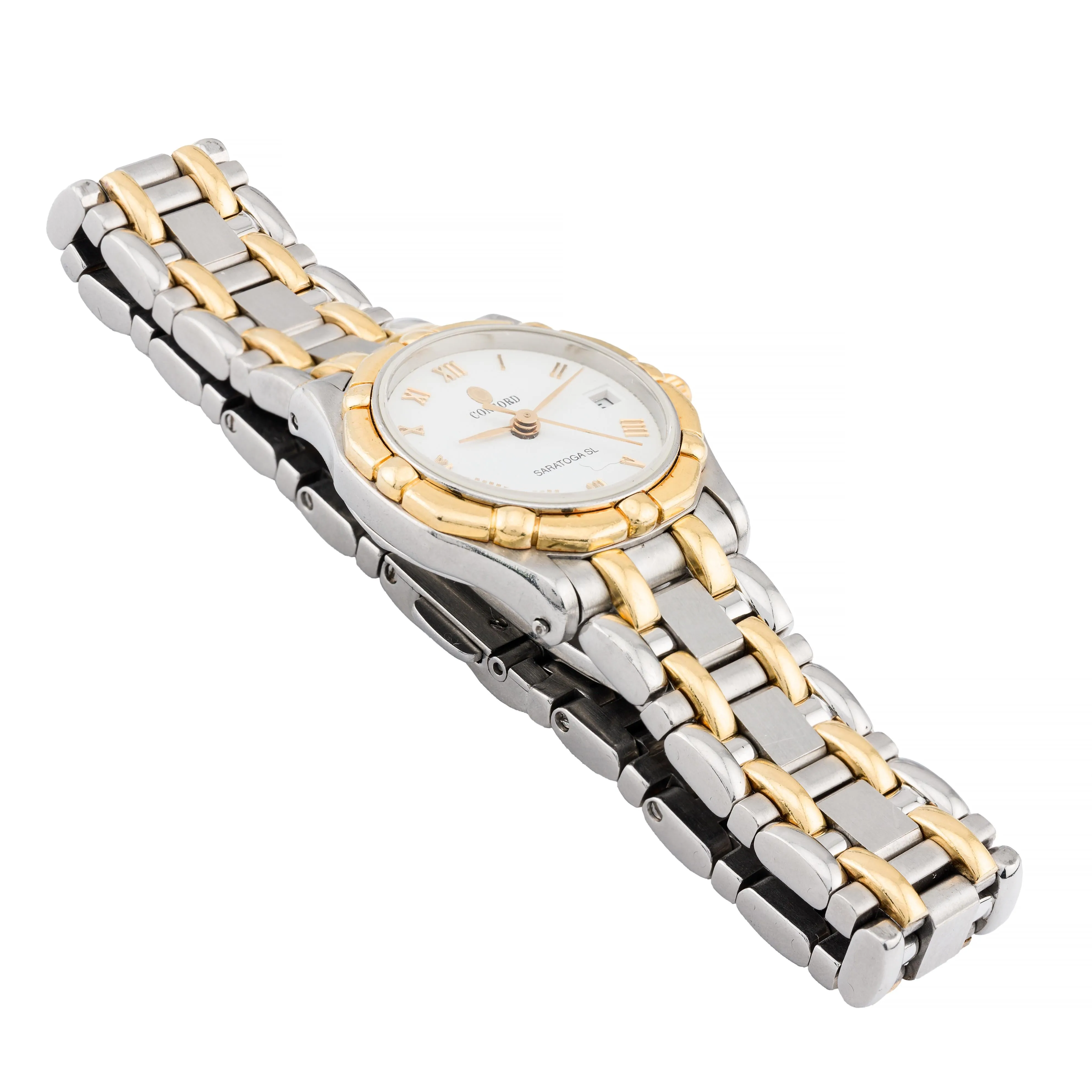 Concord Saratoga SL 18 Karat Gold & Stainless Steel Ladies Wrist Watch