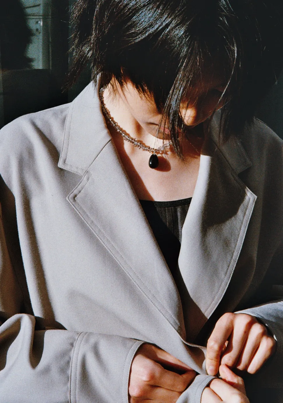 Corail Necklace Grey/ Black