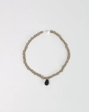 Corail Necklace Grey/ Black