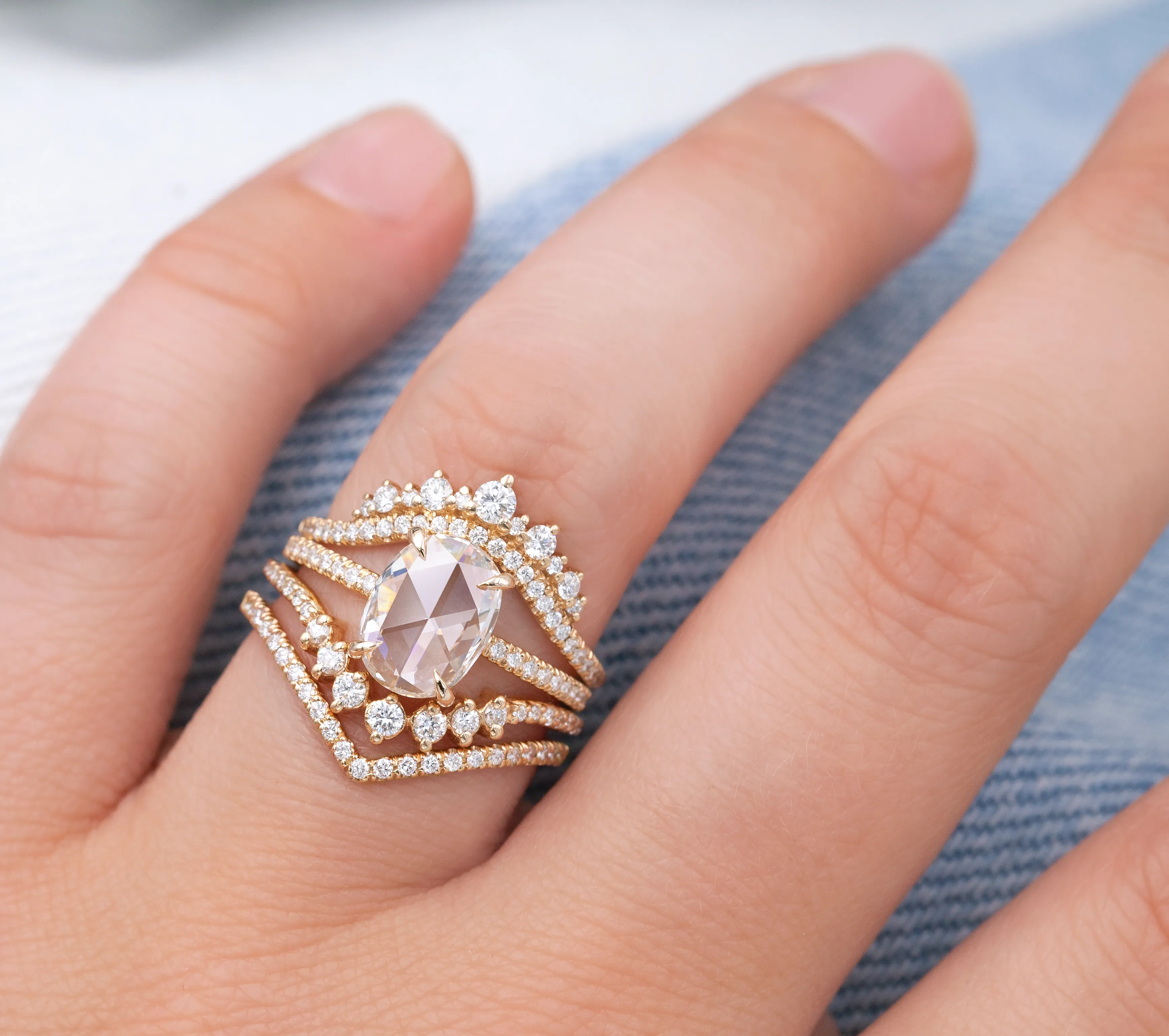 Coronet Cluster Band (Ready to Ship Size 5.75 and 6.5)