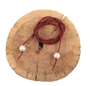 Country Allure Maroon Pear Choker