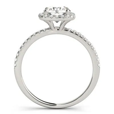 Cushion Halo Engagement Ring