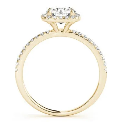Cushion Halo Engagement Ring