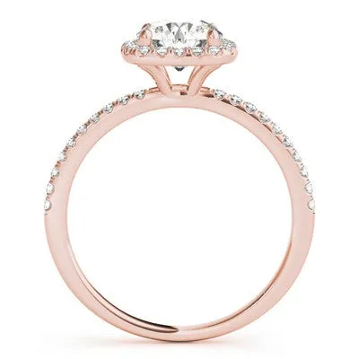 Cushion Halo Engagement Ring