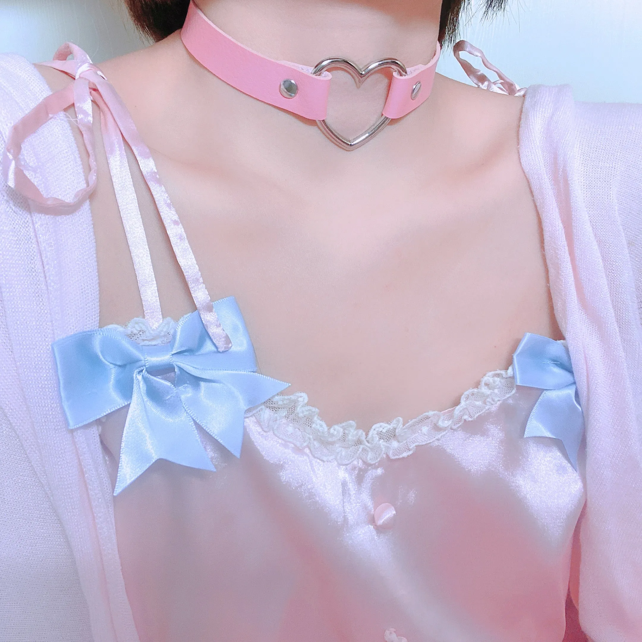 Cute punk rivet choker  YC50039