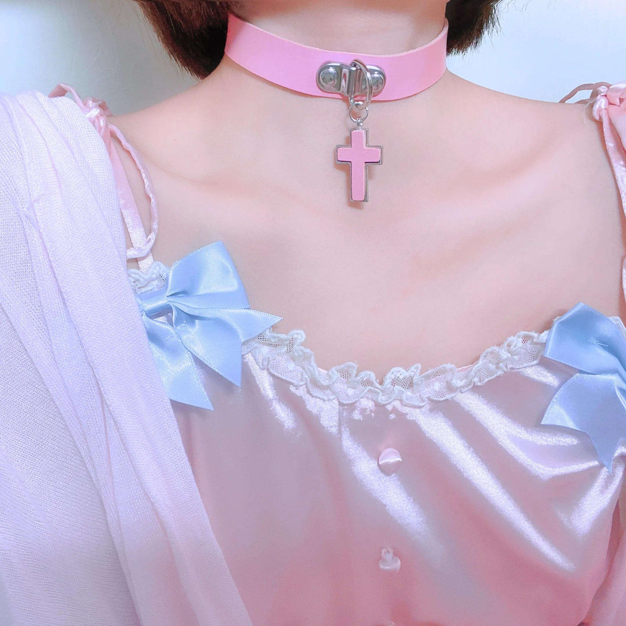 Cute punk rivet choker  YC50039