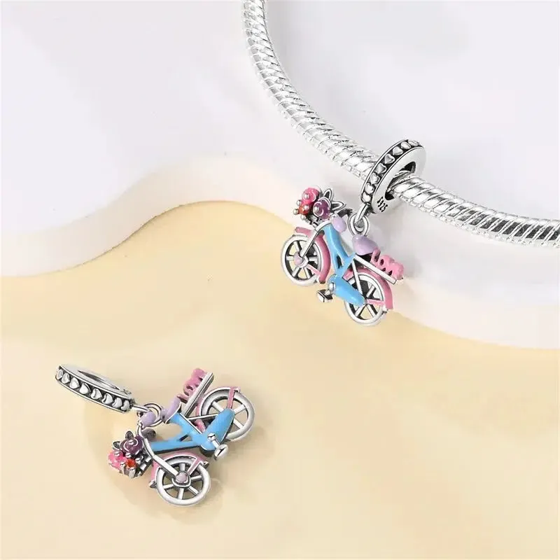 Cycolinks Love Ride Sterling Silver Bicycle Charm
