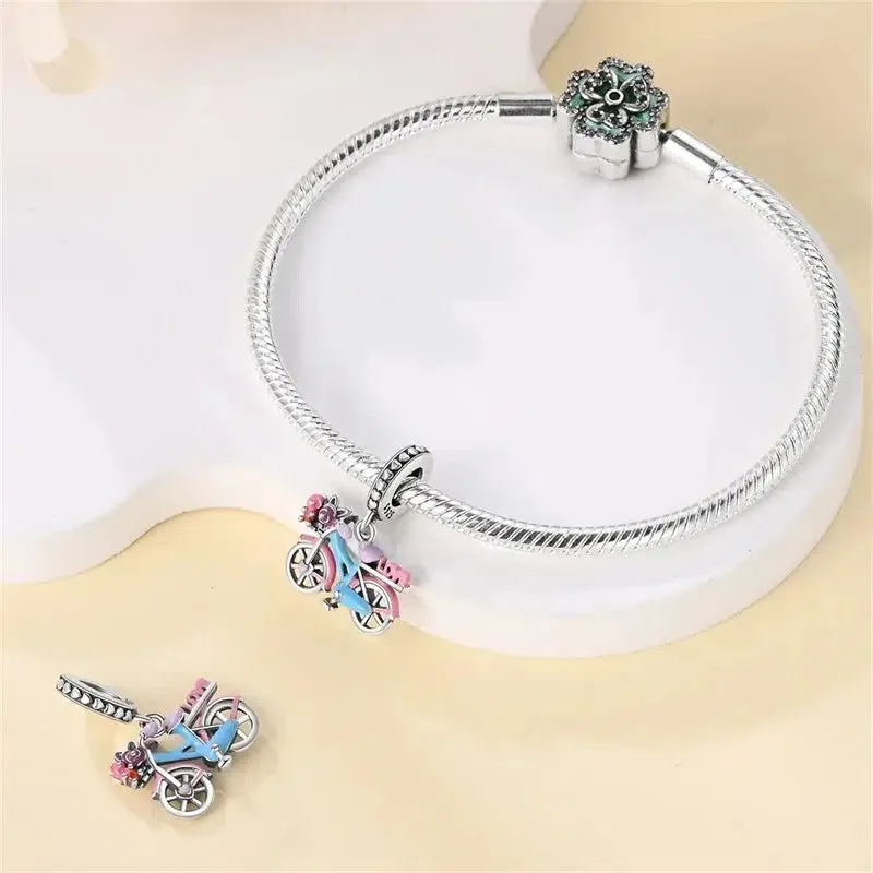 Cycolinks Love Ride Sterling Silver Bicycle Charm