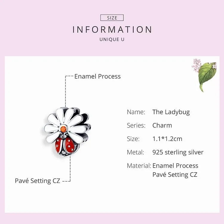 Daisy Ladybug Charm