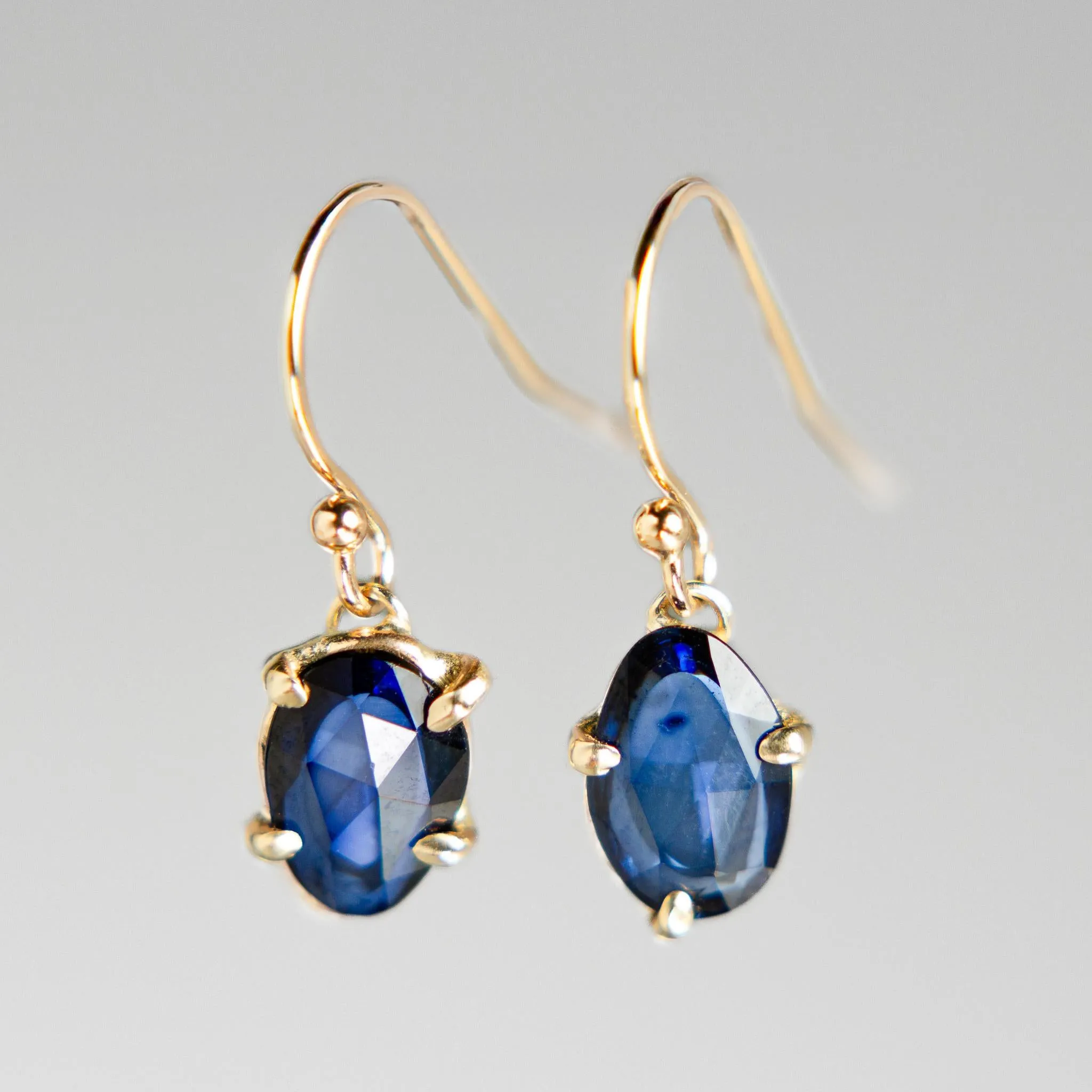 Daybreak Freeform Sapphire Drop Earrings