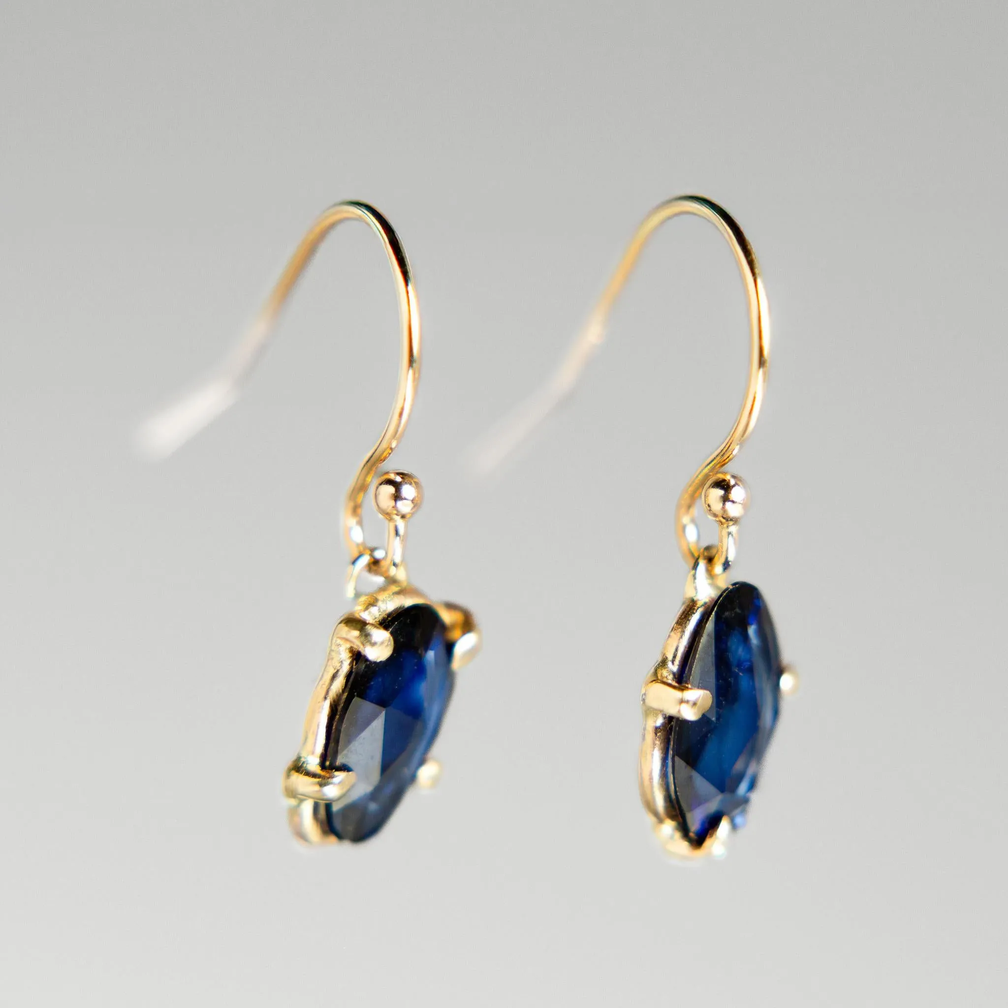 Daybreak Freeform Sapphire Drop Earrings