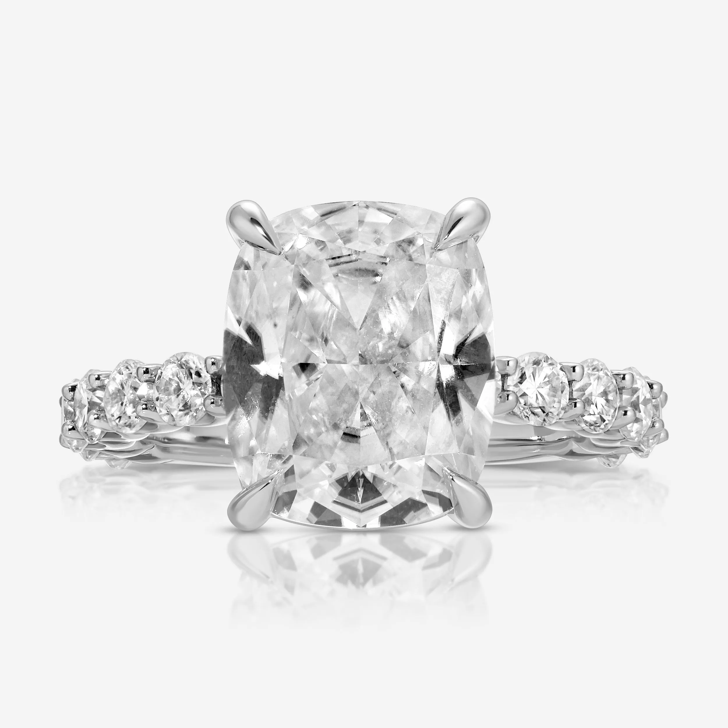 Destiny (4.2ct) Cushion Moissanite Engagement Ring