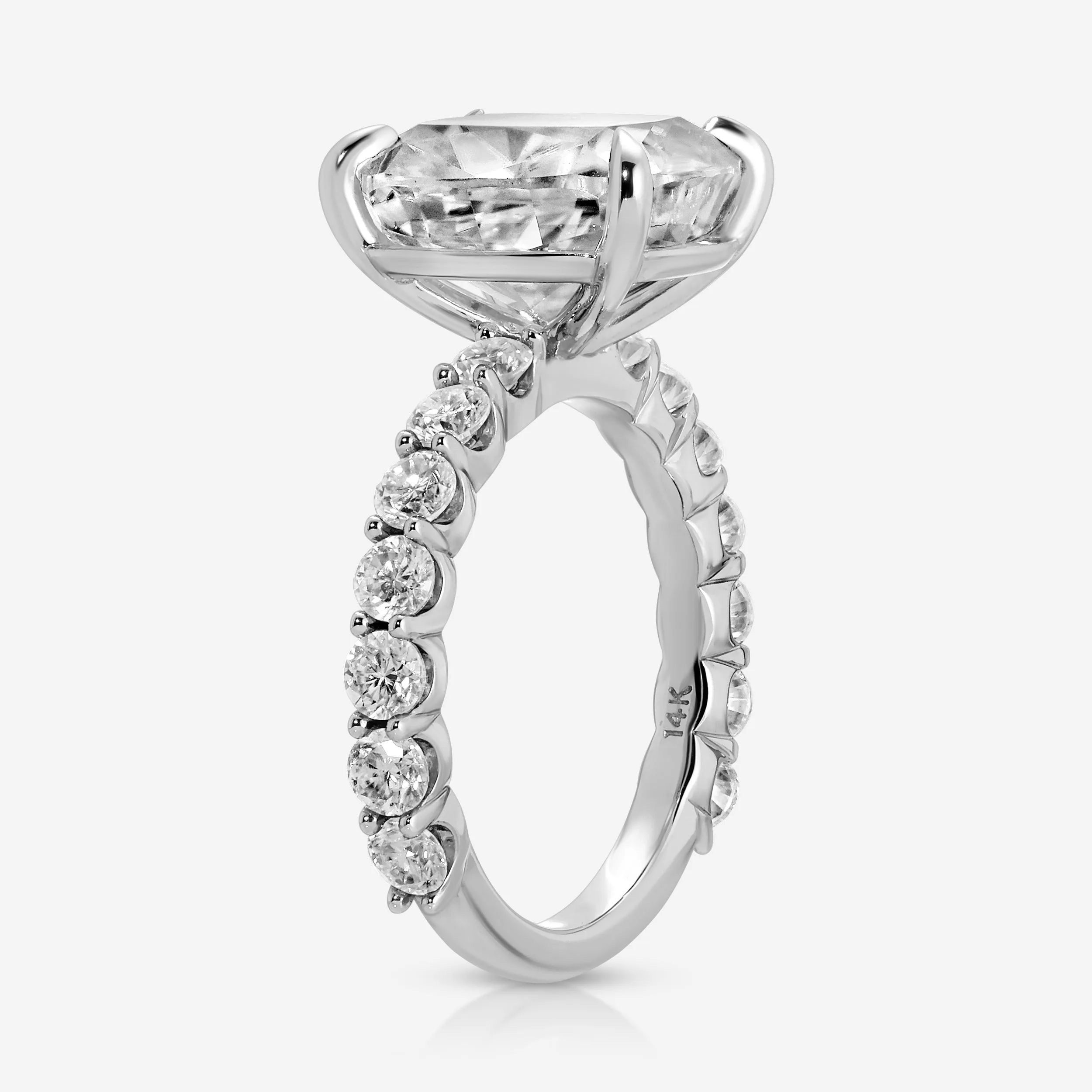 Destiny (4.2ct) Cushion Moissanite Engagement Ring