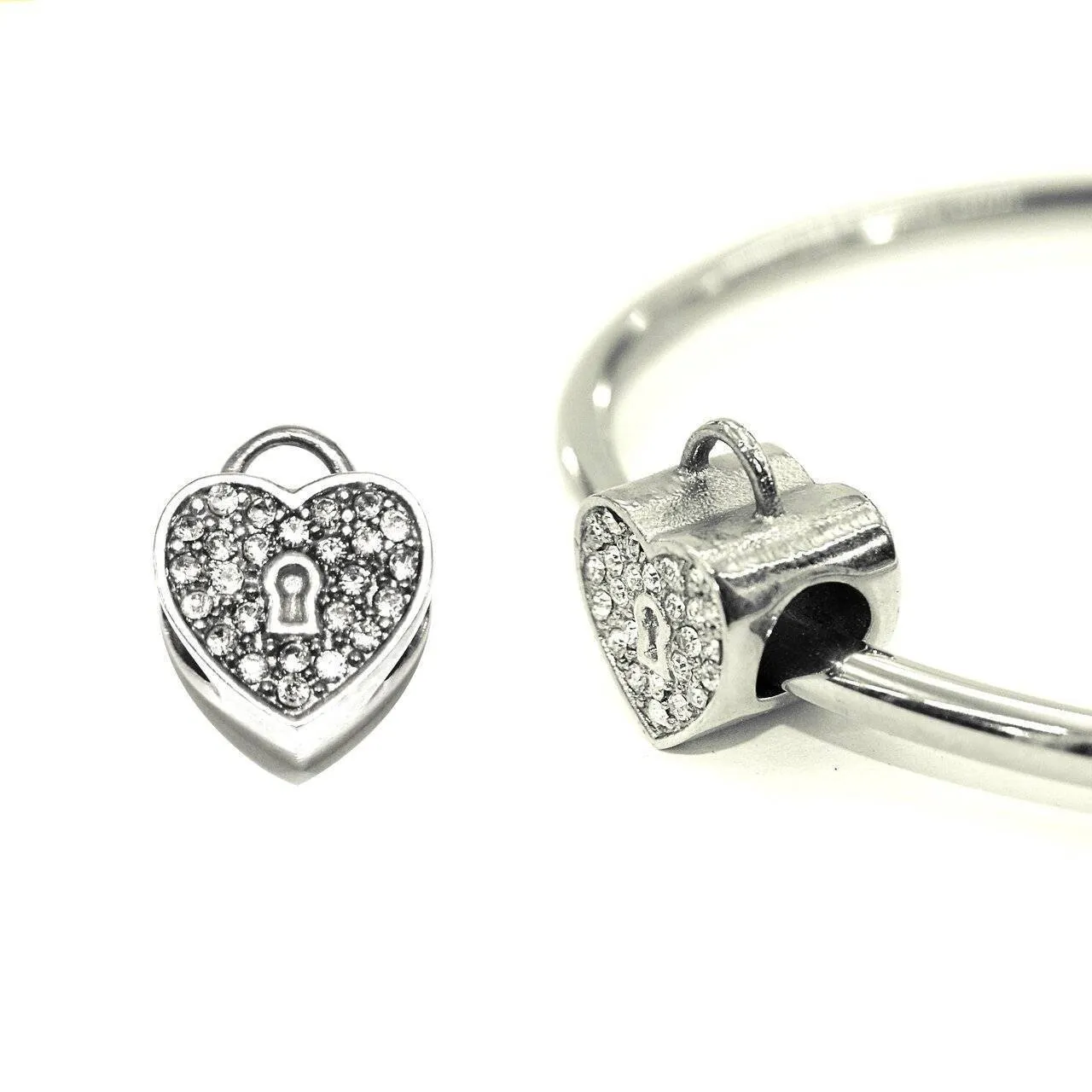 Diamond Heart Charm for Moments Bracelet