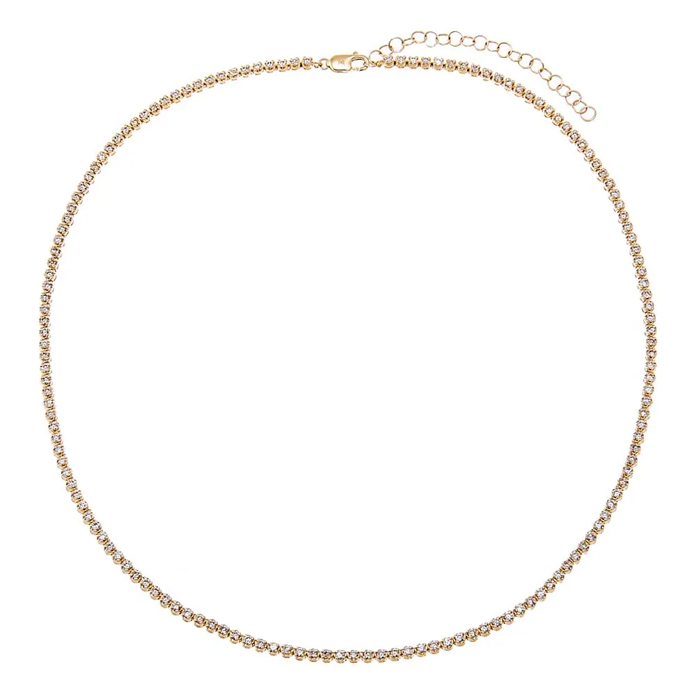 Diamond Tennis Choker 14K