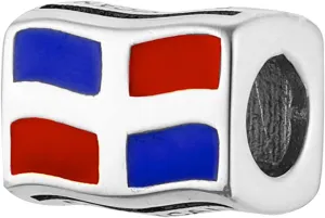Dominican Republic Flags Travel Country Bead Charm