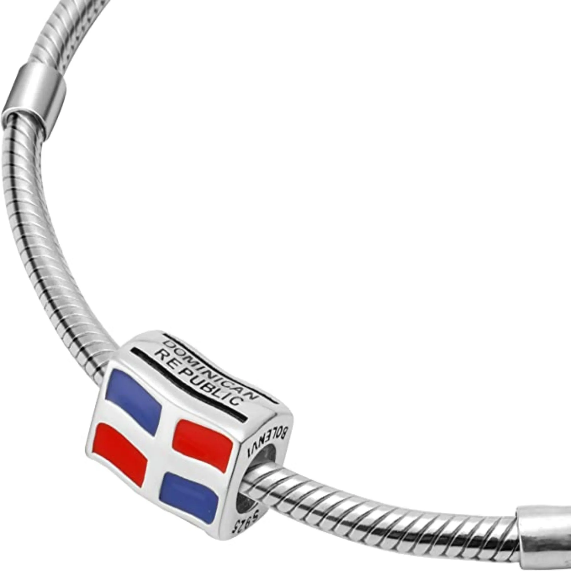 Dominican Republic Flags Travel Country Bead Charm