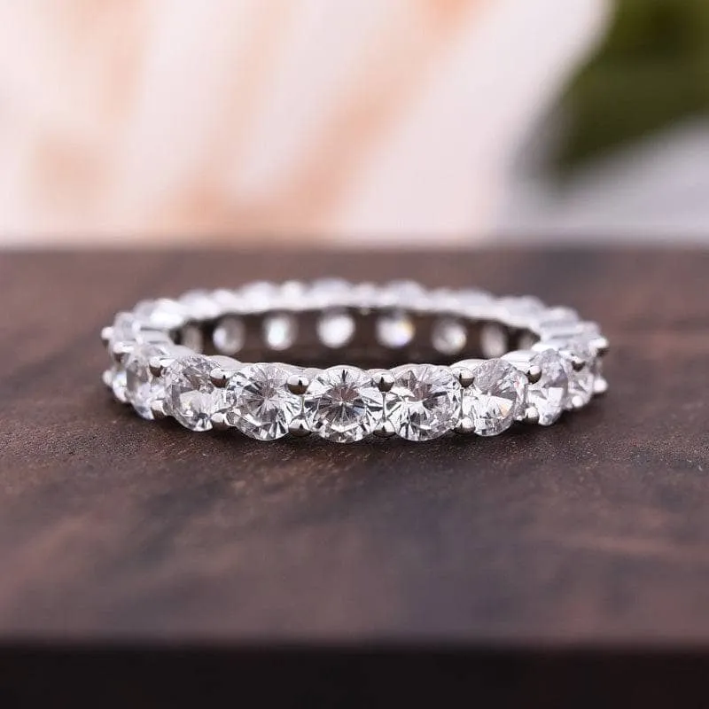 Double Halo 3.0 Carat Cushion Cut Wedding Ring Set