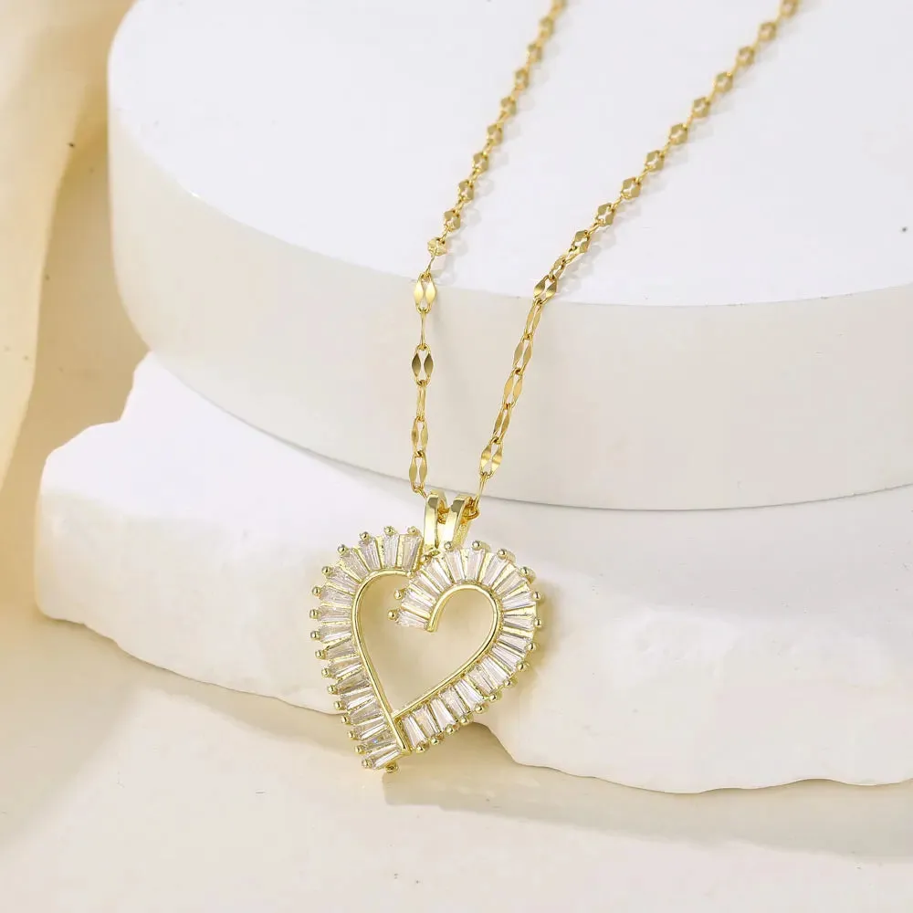 Double-layer Rotatable Sunflower Necklaces Chain Choker