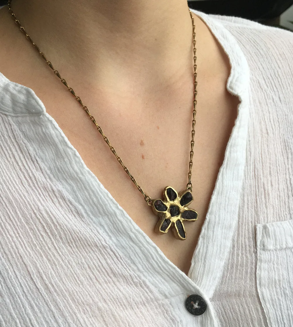 Dried Wildflower Solo Pendant