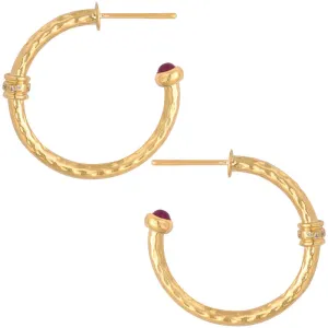 Earrings- Ruby and Diamond