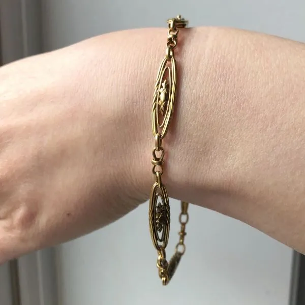 Edwardian Ornate Link Bracelet
