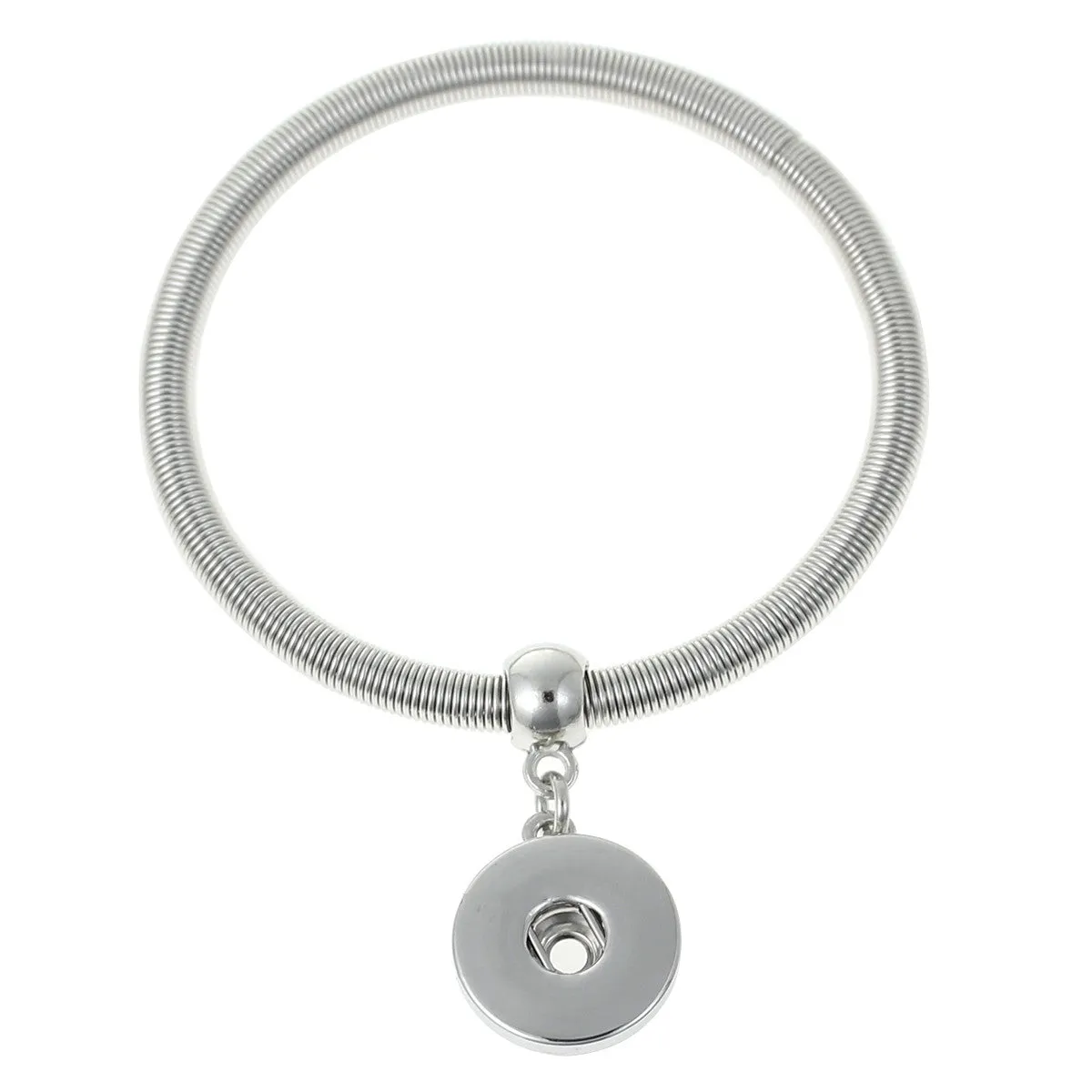 Elastic Snap Chunk Button Bracelet Fits Snap Chunk Buttons 21cm