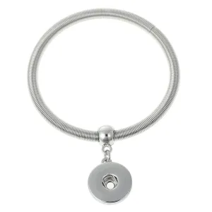 Elastic Snap Chunk Button Bracelet Fits Snap Chunk Buttons 21cm