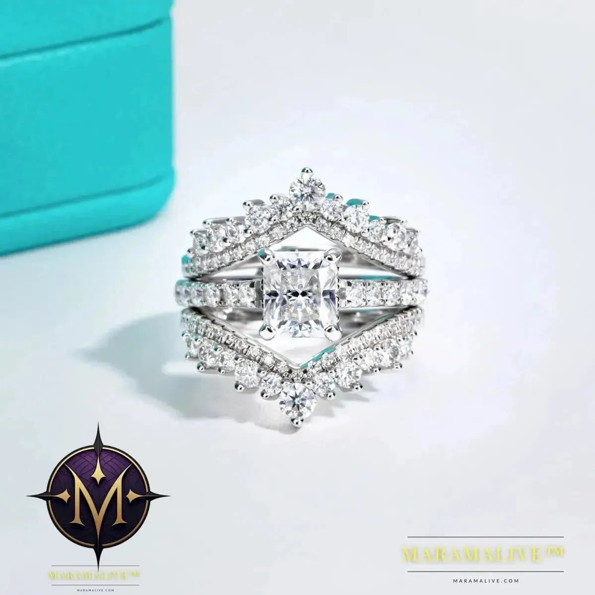 Elegant Sparkling Moissanite Engagement Ring - Simply Perfect!