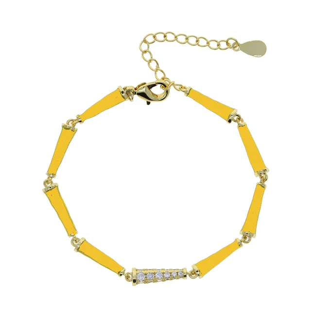 Enamel Link Yellow