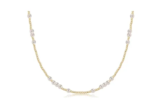 ENewton 15" Choker 4mm Hope Unwritten - Pearl