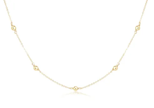 ENewton 15" Choker Simplicity Chain Gold - Classic 4mm Gold