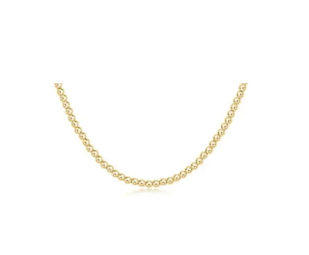 ENewton Choker Classic Gold 3mm Bead