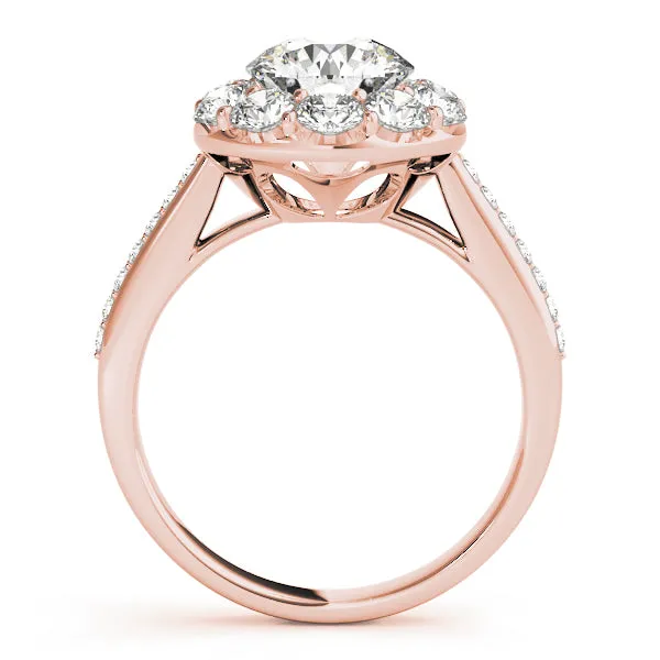 Engagement Rings Halo Round - TN50578-E