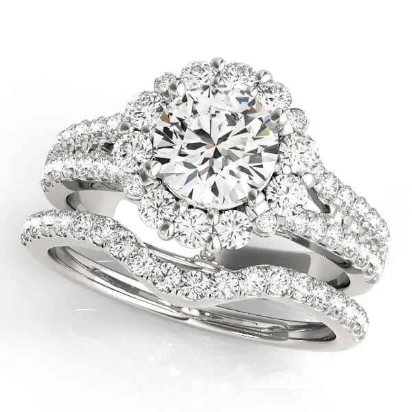 Engagement Rings Halo Round - TN50594-E