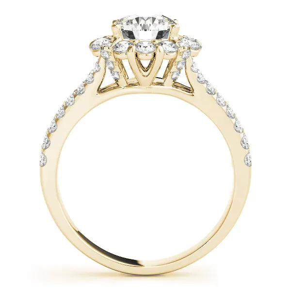 Engagement Rings Halo Round - TN50594-E