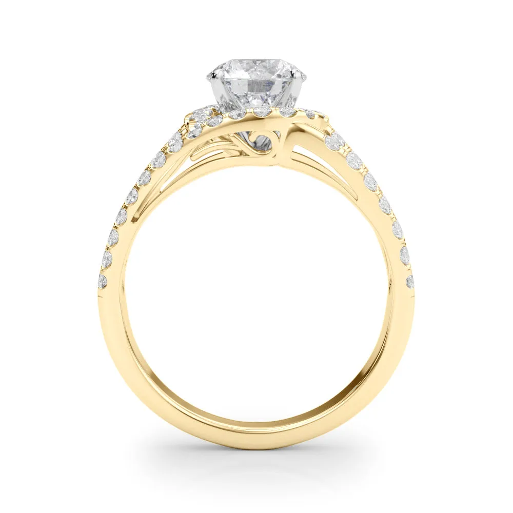 Engagement Rings Halo Round - TN50846-E
